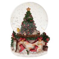 ΠΟΛΥΡΕΖΙΝ ΚΟΥΡΔΙΣΤΗ ΝΕΡΟΜΠΑΛΑ ΜΕ ΧΡΙΣΤΟΥΓΕΝΝΙΑΤΙΚΟ ΣΚΗΝΙΚΟ ΚΑΙ ΜΟΥΣΙΚΗ Φ13,5X16,5ΕΚ