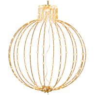 ΧΡΥΣΗ ΜΕΤΑΛΛΙΚΗ ΜΠΑΛΑ Φ56ΕΚ ΜΕ 320 LED ΘΕΡΜΟ ΛΕΥΚΟ IP44