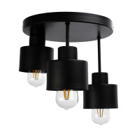 ADVITI Φωτιστικό οροφής , μέγ. ισχύος 3x60W, E27, μαύρο