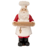 ΚΟΚΚΙΝΗ ΠΟΛΥΡΕΖΙΝ ΦΙΓΟΥΡΑ ΑΓΙΟΥ ΒΑΣΙΛΗ ΜΕ ΔΙΣΚΟ ΣΤΑ ΧΕΡΙΑ 40Χ38,5Χ80,5ΕΚ