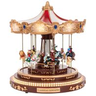 ΧΡΙΣΤΟΥΓΕΝΝΙΑΤΙΚΟ ΚΑΡΟΥΖΕΛ ΜΕ ΦΩΣ ΚΑΙ ΚΙΝΗΣΗ 30X30X33EK ΡΕΥΜΑΤΟΣ