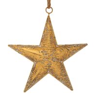 ΧΡΥΣΟ ΜΕΤΑΛΛΙΚΟ ΚΡΕΜΑΣΤΟ ΑΣΤΕΡΙ ΣΤΟΛΙΔΙ 33.5Χ6.5Χ35.5ΕΚ