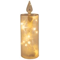 ΜΕΛΙ ΓΥΑΛΙΝΟ LED ΚΕΡΙ Φ9Χ27ΕΚ ΜΠΑΤΑΡΙΑΣ