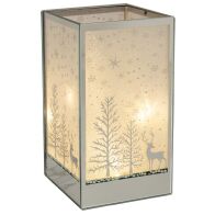 ΤΕΤΡΑΓΩΝΟ ΓΥΑΛΙΝΟ LED ΚΗΡΟΠΗΓΙΟ ΜΕ ΧΡΙΣΤ ΝΙΚΟ ΣΚΗΝΙΚΟ 10Χ10Χ18ΕΚ ΜΠΑΤΑΡΙΑΣ