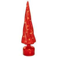 ΚΟΚΚΙΝΟ ΓΥΑΛΙΝΟ ΔΕΝΤΡΟ ΜΕ LED ΦΩΣ 10Χ10Χ39,5ΕΚ ΜΠΑΤΑΡΙΑΣ ΠΕΡΙΣΤΡΕΦΟΜΕΝΟ