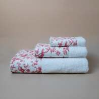 Βαμβακερή Χειροποίητη Πετσέτα Προσώπου Elysian Λευκή (50x90)