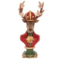 ΚΟΚΚΙΝΗ ΠΡΟΤΟΜΗ ΕΛΑΦΙΟΥ ΜΕ ΛΟΥΛΟΥΔΙΑ ΣΤΑ ΚΕΡΑΤΑ 16Χ11Χ34ΕΚ