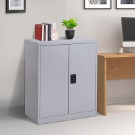 Ντουλάπα εγγράφων Vinsetto με κλειδαριά ασφαλείας σε ατσάλι, γκρι, 80x40x92,5 cm 913-013