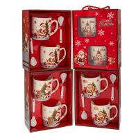 ΣΕΤ 2 ΑΗ ΒΑΣΙΛΗ ΚΕΡΑΜΙΚΗ ΚΟΥΠΑ AND ΚΟΥΤΑΛΑΚΙ  ΣΕ ΚΟΥΤΙ ΔΩΡΟΥ 4 ΣΧΕΔΙΑ 150ml