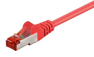 GOOBAY καλώδιο δικτύου 93214 CAT 6 S/FTP copper 250MHz 0.25m κόκκινο