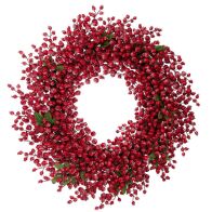 ΚΟΚΚΙΝΟ ΣΤΕΦΑΝΙ ΜΕ BERRIES Φ73ΕΚ