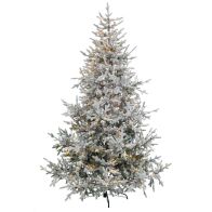 ΔΕΝΔΡΟ PRE-LIT SNOWY CRYSTAL 270ΕΚ ΜΕ 770 LED ΛΕΥΚΑ ΖΕΣΤΑ ΛΑΜΠΑΚΙΑ 8ΠΡΟΓΡΑΜΜΑΤΩΝ