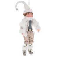 A.I Decoration 94014 Ξωτικό Υφασμάτινο 30cm Ιβουάρ Χρυσό