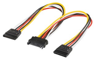 GOOBAY καλώδιο SATA αρσενικό σε 2x SATA θηλυκό 95114 0.2m