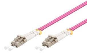 GOOBAY καλώδιο οπτικής ίνας LC-UPC 95933 Multimode OM4 0.5m βιολετί