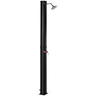 Outsunny Outdoor Solar Θερμαινόμενο Ντους 55° με δοχείο και μίξερ 35 λίτρων, μαύρο A20-240