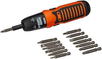 Black+Decker Κατσαβίδι με μπαταρίες και μύτες σετ 19 τεμαχίων