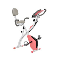 Homcom A90-196PK Αναδιπλούμενο Μαγνητικό Ποδήλατο Γυμναστικής με Ιμάντες Αντίστασης Χρώματος Ροζ