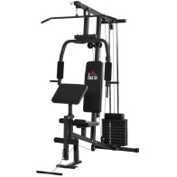Homcom A91-132 Fitness Station 148x108x207cm Μαύρο