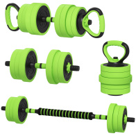 Sportnow Βάρη 4-σε-1 40kg Kettlebells Dumbbells και Barbells A91-287V03GN