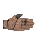 ALPINESTARS  ΓΑΝΤΙΑ CRAZY EIGHT ΔΕΡΜΑΤΙΝΑ ΔΙΑΤΡΗΤΑ ΚΑΦΕ/ΜΑΥΡΑ XXL