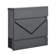HOMCOM Μεταλλικό Γραμματοκιβώτιο 37 x 10.5 x 37 cm B80-011V00CG