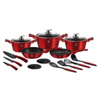 Berlinger Haus Σετ Μαγειρικά Σκεύη 17 Τμχ. με Τριπλή Μαρμάρινη Επίστρωση BH-6162