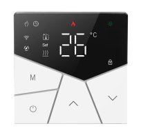 Smart θερμοστάτης πετρελαίου BHT-15GBLW WiFi χωνευτός μαύρος