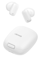 USAMS earphones με θήκη φόρτισης ID25 TWS Φ13mm 30/230mAh λευκά