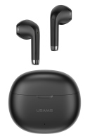USAMS earphones με θήκη φόρτισης US-YO17 True Wireless μαύρα