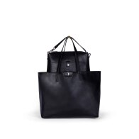 US Polo Assn. Τσάντα ώμου Axtell Black & Warm Taupe Crocco