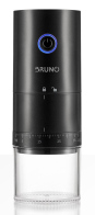BRUNO ηλεκτρικός μύλος καφέ BRN-0256 επαναφορτιζόμενος με 39 επίπεδα άλεσης μαύρος