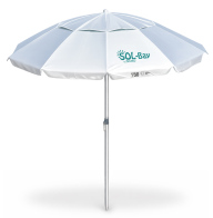BRUNO ομπρέλα παραλίας αλουμινίου SOL-BAY BRN-0287 2.2m UPF 50+ σκελετός Fiberglass ρυθμιζόμενη