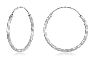 BAMOER σκουλαρίκια κρίκοι BSE1178-L ασήμι 925 2.6cm ασημί