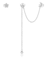 BAMOER σκουλαρίκια καρφωτά BSE431 με κυβική ζιρκόνια ασήμι 925 ασήμι