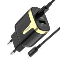 HOCO C79A Σετ φορτιστή  Zeus PD+QC3.0 (Type-C to Lightning) (ΕU)