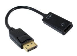 POWERTECH αντάπτορας DisplayPort σε HDMI CAB-DP076 4K/60Hz 0.1m μαύρος