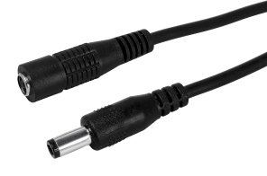 POWERTECH καλώδιο προέκτασης τροφοδοσίας CAB-H198 5.5x2.1mm 5m μαύρο