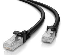 POWERTECH καλώδιο δικτύου CAB-N454 Cat 5e U/UTP CCA 100Hz 1.5m μαύρο