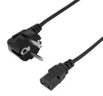 POWERTECH καλώδιο τροφοδοσίας CAB-P047 3x 0.75mm² CCS 2m μαύρο