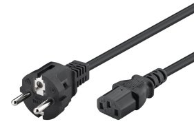 POWERTECH καλώδιο τροφοδοσίας CAB-P048 3x 0.75mm² copper 1m μαύρο