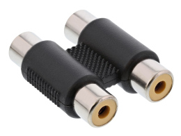 POWERTECH αντάπτορας 2x RCA θηλυκό σε θηλυκό CAB-R022 μαύρος