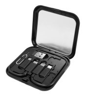 POWERTECH all in one κιτ φόρτισης με καλώδιο & αντάπτορες CAB-U162 60W 30cm μαύρο