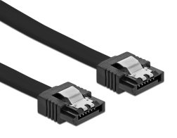 POWERTECH καλώδιο SATA III CAB-W050 6 Gb/s 0.50m μαύρο