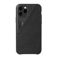 Native Union Clic Card Δερμάτινη Θήκη προστασίας για Apple iPhone 11 Pro με υποδοχή για κάρτες – μαύρη