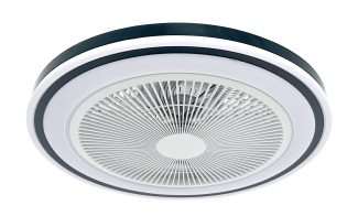 IQ Ανεμιστήρας Οροφής 31cm με Φως και Τηλεχειριστήριο CF-1606 Μαύρος