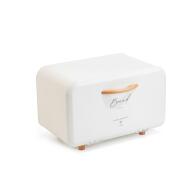 Oriana Ferelli W7507-3/WHITE Ψωμιέρα με Καπάκι Μεταλλική 35.3cm Λευκή