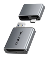 CABLETIME card reader CT-ACCD3-AG για SD & micro SD USB 3.0 5Gbps γκρι