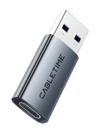 CABLETIME αντάπτορας USB-C σε USB CT-AMCF10-AG 10Gbps 15W γκρι
