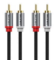CABLETIME καλώδιο ήχου 2x RCA σε 2x RCA CT-RCA 3m μαύρο